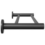 vidaXL Porte-serviettes Noir 61 x 14.5 x 5 cm Acier inoxydable