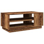 vidaXL Table basse vieux bois 102x55x43 cm bois d'ingénierie