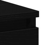 vidaXL Bureau chêne noir 90x45x76 cm bois d'ingénierie