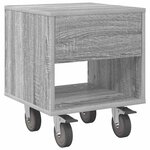vidaXL Table de chevet Gris Sonoma 40 5 x 40 x 48 cm Bois d'ingénierie