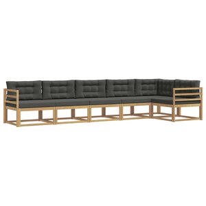 vidaXL Ensemble de canapés d'extérieur 4 Pièces Blanc et anthracite