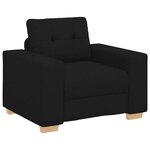 vidaXL Fauteuil Noir 60 cm Tissu