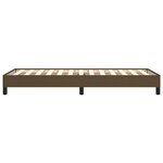vidaXL Cadre de lit sans matelas marron foncé 90x190 cm tissu