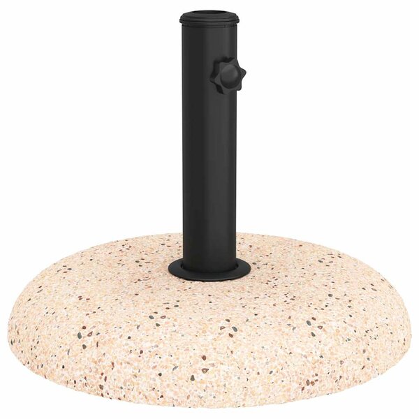 vidaXL Pied de parasol Jaune et Noir 45 x 45 x 40 cm Béton et Métal
