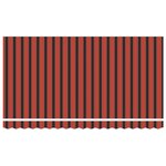 vidaXL Tissu de remplacement pour auvent pour cadre 4x2 m rayé multicolore