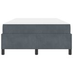 vidaXL Cadre de lit avec matelas Gris foncé 120 x 200 cm tissu