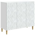 vidaXL Buffet Blanc 89 x 34 5 x 80 cm Bois d'ingénierie