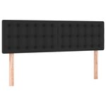 vidaXL Tête de lit avec LED noir 144x5x78/88 cm similicuir