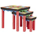 vidaXL Tables Gigognes 3 Pièces en Bois Solide de Mangue
