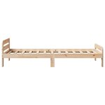 vidaXL Cadre de lit sans matelas 75x190 cm bois de pin massif