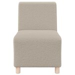 vidaXL Unité de Sofa Modulaire Sans Accoudoirs 3 Pièces Gris clair