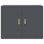 vidaXL Armoire de rangement Anthracite 90 x 40 x 70 cm Acier