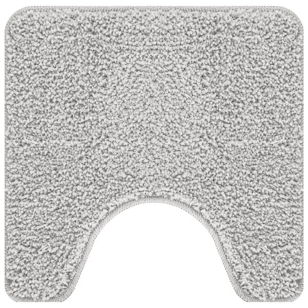 Tapis de bain U-Shaped Gris 50x50 cm Polypropylène Antidérapant