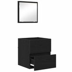 vidaXL Cabinet de salle de bain Chêne noir 41 x 38 5 x 45 cm