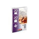 Paquet de 20 cartes 82x128 200g + 20 enveloppes bristol blanches 90x140 100 g gpv