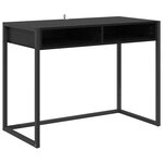 vidaXL Bureau Chêne noir 100 x 50 x 75 cm Bois d'ingénierie