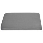 vidaXL Coussin d’assise Gris 39 x 38 x 8 5 cm