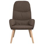 vidaXL Chaise de relaxation avec tabouret Taupe Tissu
