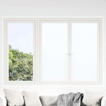vidaXL Films pour fenêtre 5 Pièces statique dépoli blanc PVC