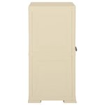 vidaXL Armoire plastique 79x43x85 5 cm design de bois blanc angora