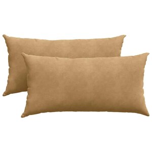 vidaXL Coussins de canapé 2 Pièces Marron 80 x 40 cm