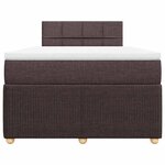 vidaXL Sommier à lattes de lit avec matelas Marron foncé 120x200 cm