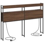 vidaXL Tête de lit de rangement Chêne marron 120 cm Bois d'ingénierie