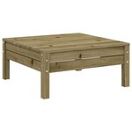 vidaXL Canapé de jardin 4 places bois de pin imprégné