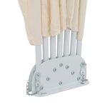 vidaXL Auvent latéral pliable de terrasse Crème 160 cm