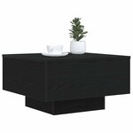 vidaXL Table basse Chêne noir 55 x 55 x 31 cm Bois d'ingénierie