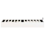 vidaXL Cadre de lit ottoman avec rangement Blanc 100 x 200 cm