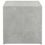 VidaXL Tiroir boîte Gris béton 40 5x40x40 cm Bois d'ingénierie