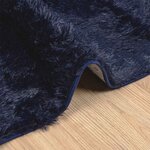 vidaXL Tapis shaggy à poils longs NAVARRA bleu marine 240x340 cm
