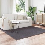 vidaXL Tapis de surface Carré HUARTE Anthracite 200 x 200 cm Polyester