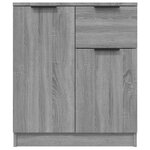 vidaXL Buffets 2 Pièces Sonoma gris 60x30x70 cm Bois d'ingénierie