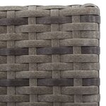 vidaXL Mobilier à dîner extérieur 13Pièces coussins Poly rotin Anthracite