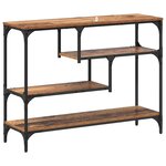 vidaXL Table console Bois ancien 100 x 30 x 75 cm Bois d'ingénierie
