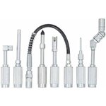 Ks tools ensemble d'adaptateur de pistolet à graisse 7 pièces 980.1100