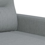 vidaXL Fauteuil Gris clair 60 cm Tissu