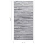 vidaXL Tapis d'extérieur Gris 80x150 cm PP