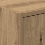 vidaXL Meuble sous évier Chêne Artisan 63x29x55 cm Bois d'ingénierie