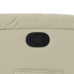 vidaXL Fauteuil inclinable Crème Similicuir