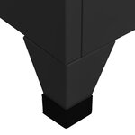vidaXL Armoire à casiers Noir 38x40x180 cm Acier
