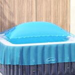 vidaXL Coussin de piscine Bleu 400 x 200 x 140 cm PVC