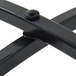 vidaXL Table de bistro mosaïque noir et blanc Ø50x70 cm céramique