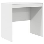 vidaXL Bureau avec tiroir avec étagère avec stockage 2 Pièces Blanc