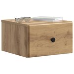 vidaXL Cabinet de chevet mural Chêne artisanal 34 5 x 33 x 20 cm