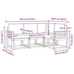 vidaXL Ensemble de canapés d'extérieur 4 pc Blanc et anthracite