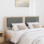 vidaXL Tête de lit Autre Marron 140 cm Bois massif en pin