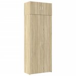 vidaXL Armoire de rangement chêne sonoma 80x42 5x225 cm